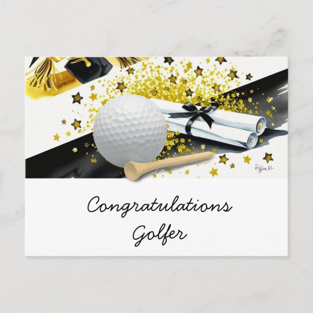 Golf Graduation Card – Congratulations Graduate (Front)