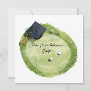 Golf Graduation Congratulations Card “On Par”