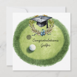 Golf Graduation Congratulations Card “On Par” 