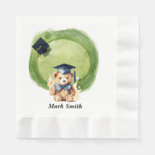 Golf Graduation for golfer on golf course Napkin