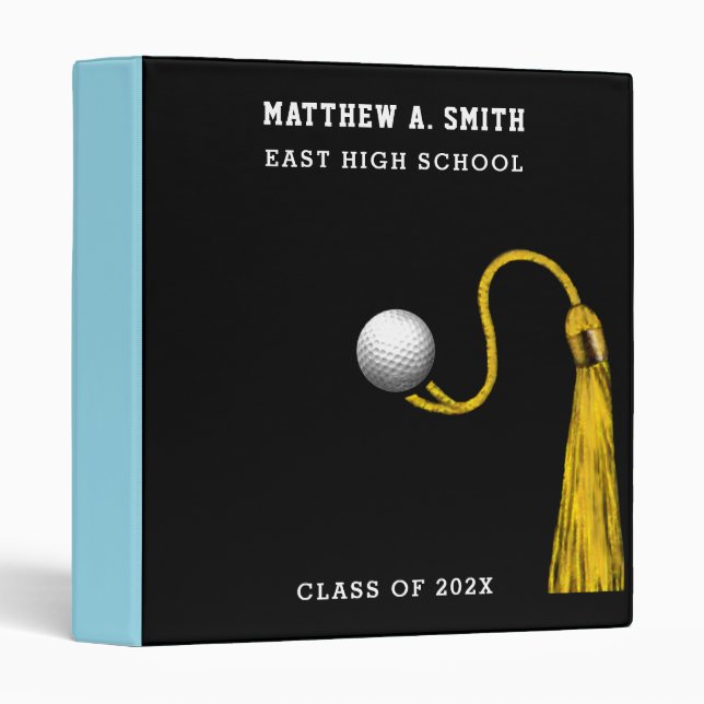 Golf Graduation Gift Binder (Front/Spine)