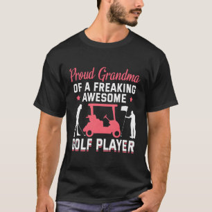 Golf Grandma Golfing Player Grandmother Theme Golf T-Shirt