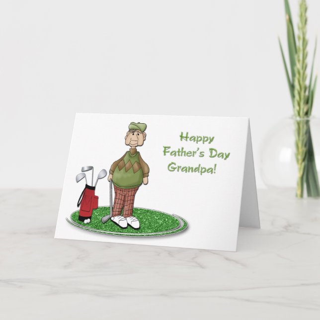 Golf Grandpa Father's Day Card (Front)
