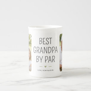Golf Grandpa Photo Gift   Father's Day Birthday  Bone China Mug