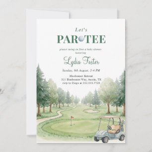 Golf Green Baby Shower Par-Tee Invitation