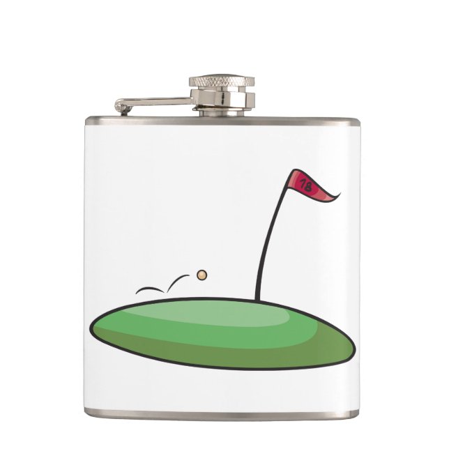Golf Green Flask (Front)