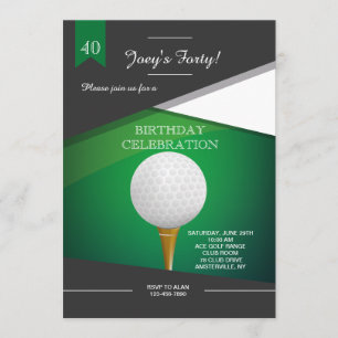 Golf Green Invitation
