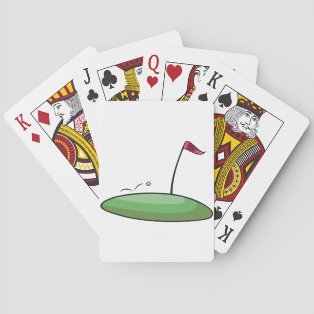 Golf Green Playing Cards (Back)