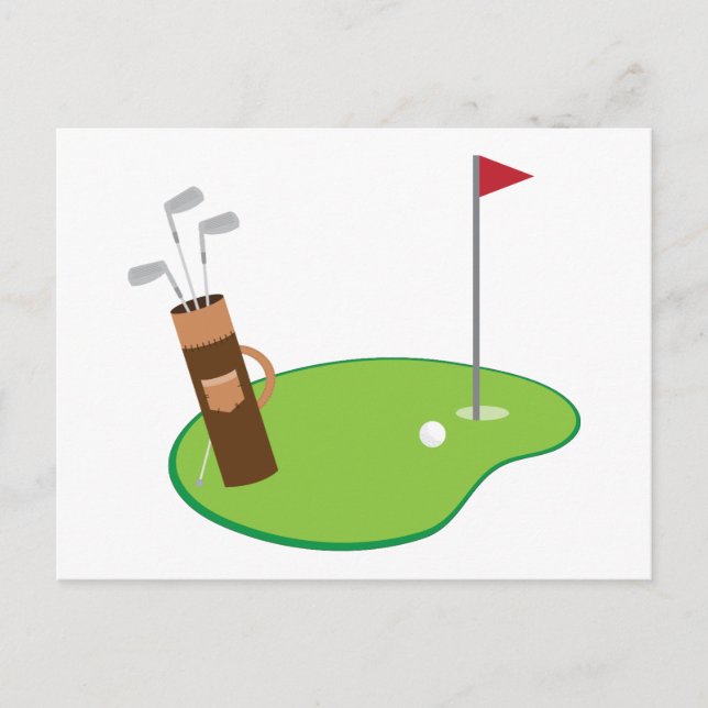 Golf Green Postcard (Front)