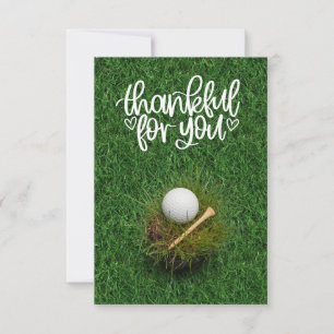 GOLF Greens Gratitude: Fairway Thank You Card