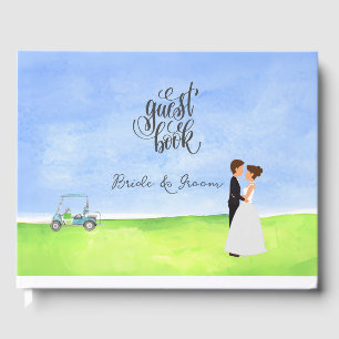 Golf guest book for golfers Wedding Party