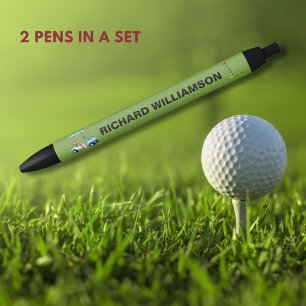 Golf Guy Cart Flag Personalized Name Pen