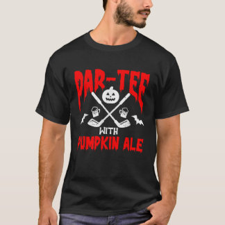 Golf Halloween Golfing Sausage Golf Player Beer Dr T-Shirt