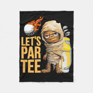 Golf Halloween Party For Golfer Fleece Blanket