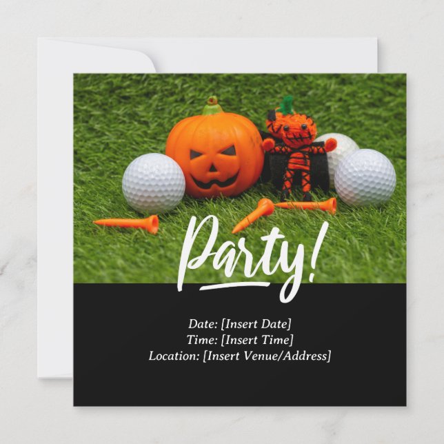 Golf  Halloween themed for golfer  Save The Date (Front)