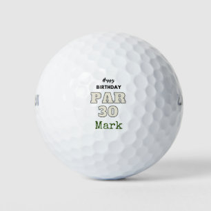 Golf Happy 30th Birthday for golfer  Par 30 years Balls