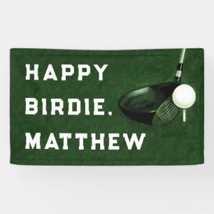 Golf Happy Birthday Banner