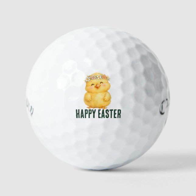 Golf Happy Easter  with Chicken  Balls (Front)