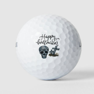 Golf Happy Halloween ghost skeleton Golf Balls