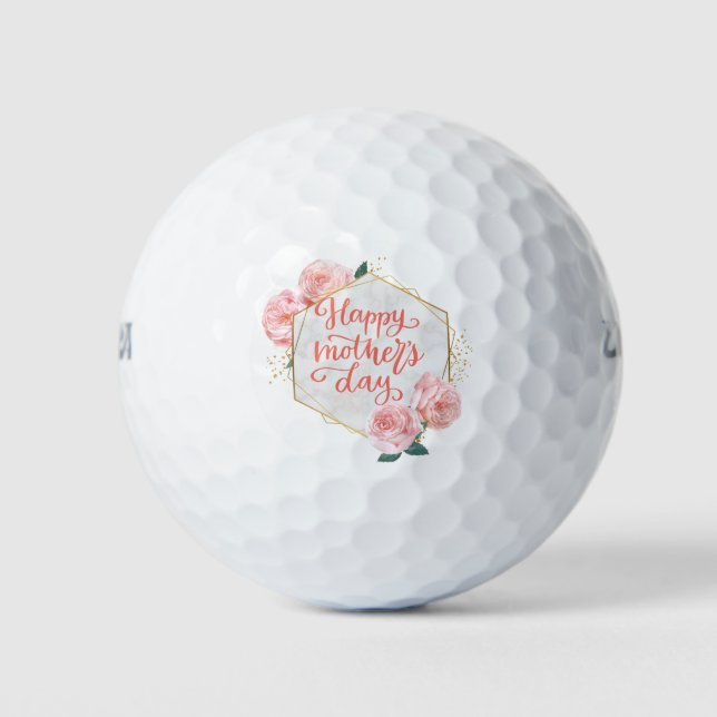 Golf happy Mother's Day golf mom Golf Balls (Front)