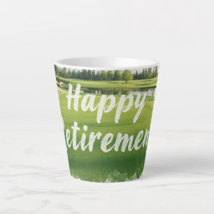 Golf Happy Retirement golf themed for golfer Latte Mug