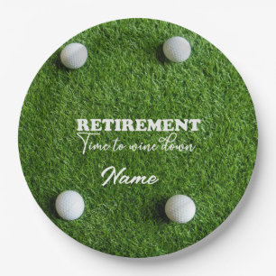 Golf Happy Retirement Queen has retired Paper Plat Plate