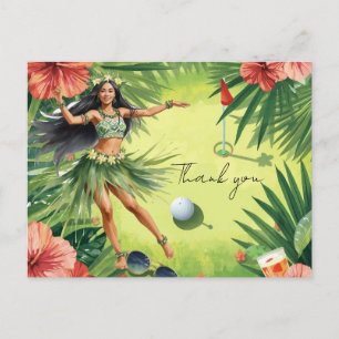 Golf Hawaii themed for Hawaiian Postcard