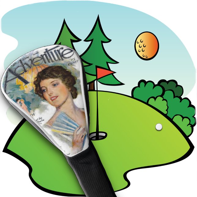 GOLF HEAD COVER - 1916 Adventure Magazine Cover (Creator Uploaded)