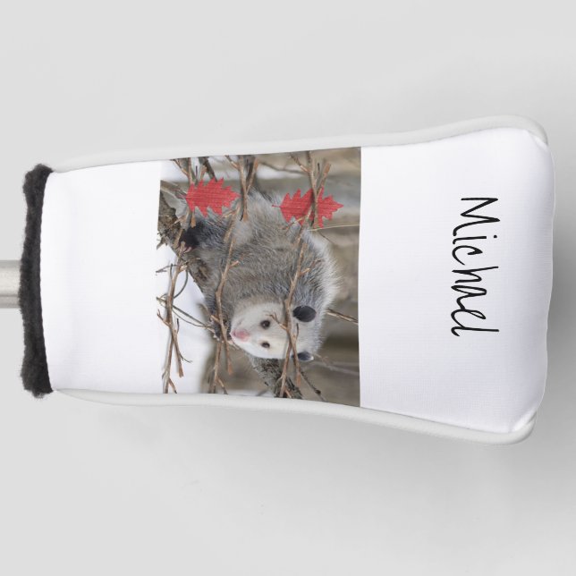 Golf Head Cover Opossum Nature  (Front)