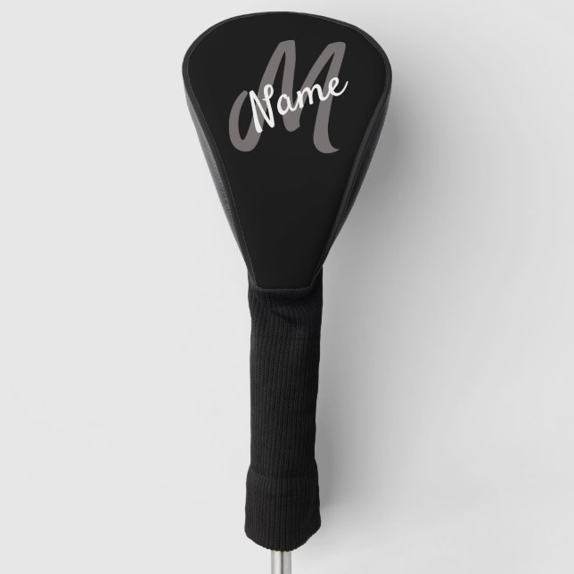Golf head cover personalized and monogrammed (Front)