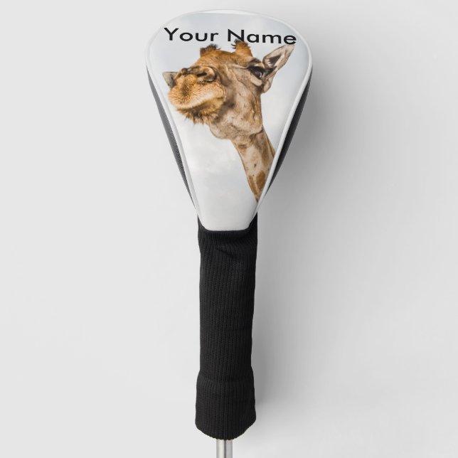 Golf Head Cover with Giraffe Head Image (Front)