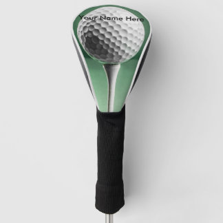 Golf head cover with golf ball image