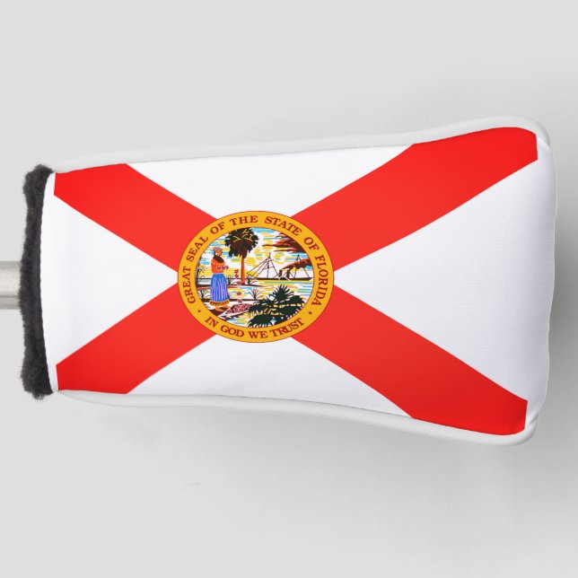Golf Head Cover with State Flag of Florida (Front)