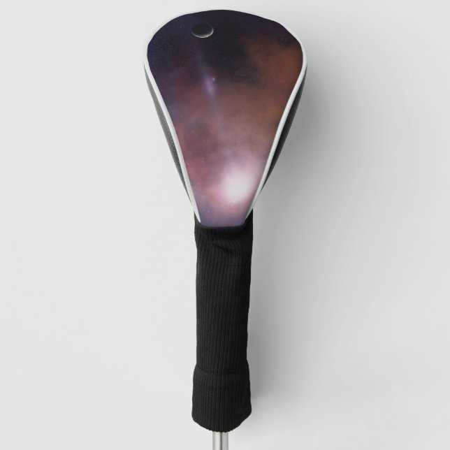 Golf Head Covers with Nebula in Space (Front)