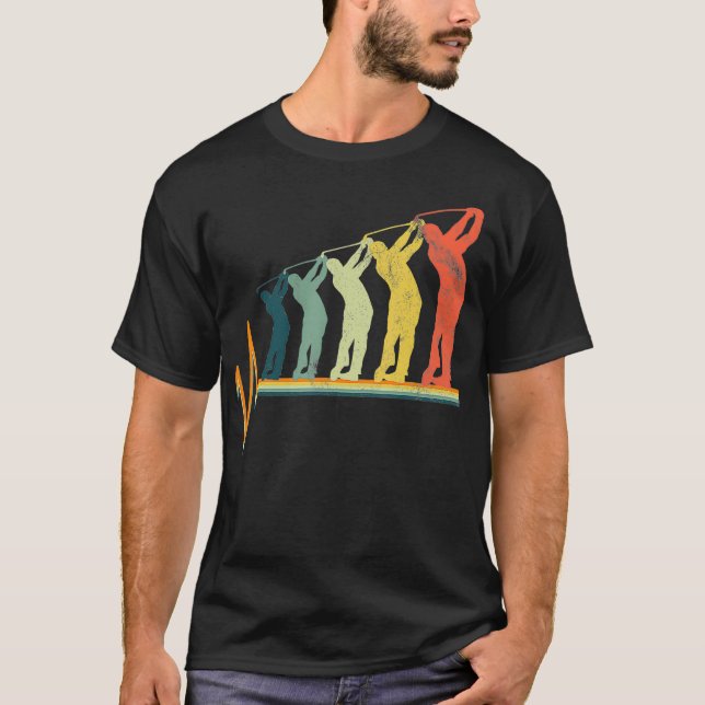 Golf  Heartbeat  Player Gift  Love T-Shirt (Front)