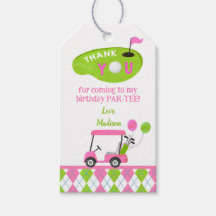 Golf Hole in One Birthday Thank You Gift Favour Ta Tags