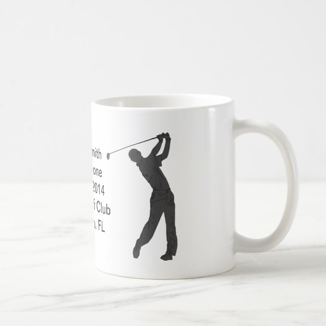 Golf Hole-in-one Commemoration Customizable Coffee Mug (Right)