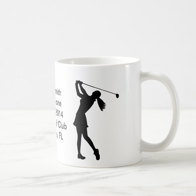 Golf Hole-in-one Commemoration Customizable Coffee Mug (Right)