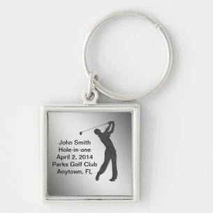 Golf Hole-in-one Commemoration Customizable Keychain
