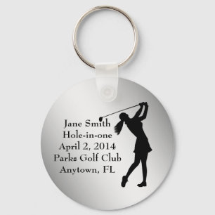 Golf Hole-in-one Commemoration, Customizable Keychain