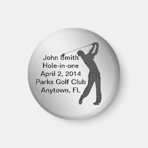 Golf Hole-in-one Commemoration Customizable Magnet