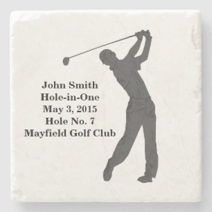 Golf Hole-in-one Commemoration Customizable Stone Coaster