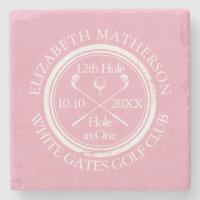Golf Hole in One Feminine Pink Personalized