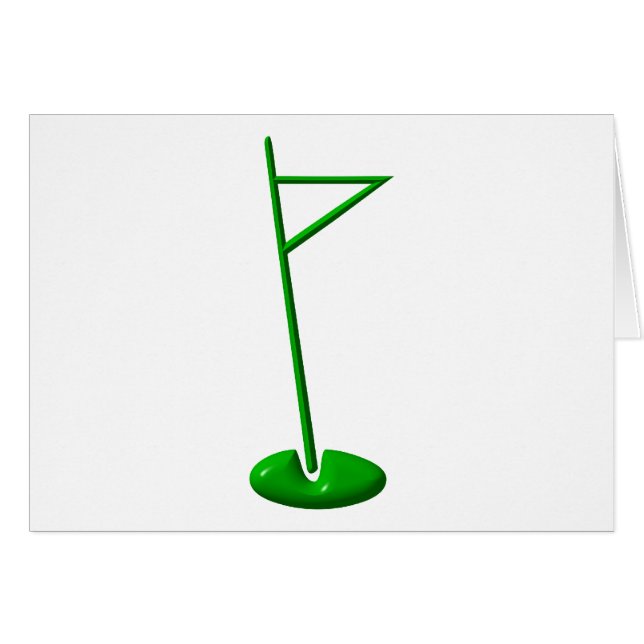 Golf Hole Marker (Front Horizontal)