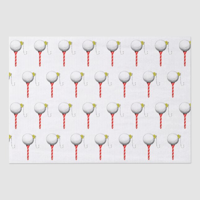 Golf Holiday Gift Ideas Tissue Paper (Front)