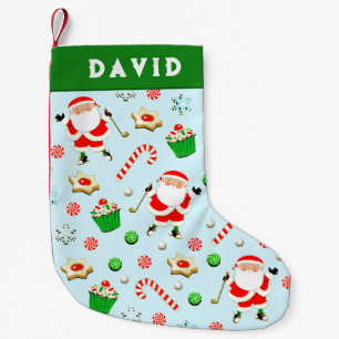Golf Holiday Gift Small Christmas Stocking