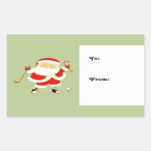 Golf Holiday Gift Tags