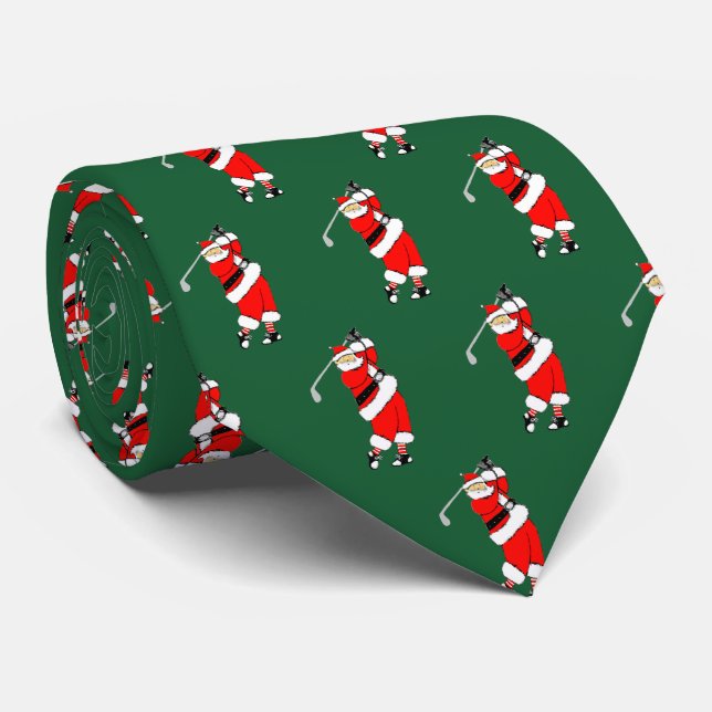 Golf Holiday Gift Tie (Rolled)
