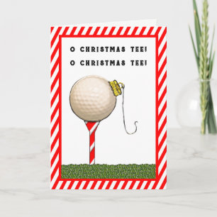 Golf Holiday Greeting Card