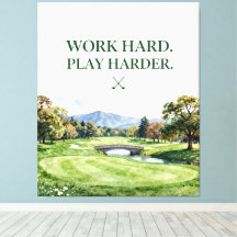 Golf Home Décor Collection | Premium Watercolor